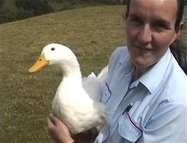 The unusual "couple" that met us on the decent from Glastonbury Tor